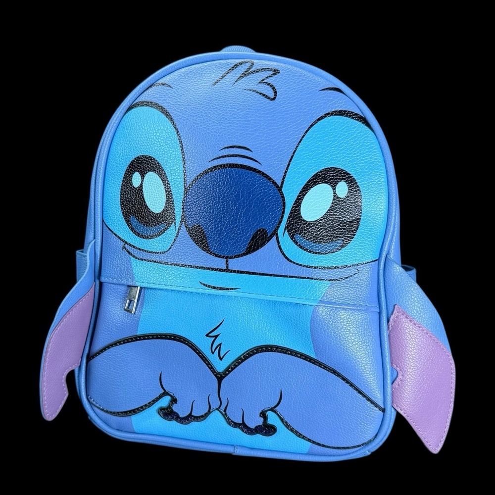 Disney Lilo & Stitch Women's Big Eyes 10.5" Mini Backpack, Blue - Picture 1 of 10
